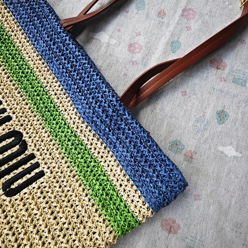 Miu Miu Embroidered Letter Logo Tote Bag - Picture 2 of 9